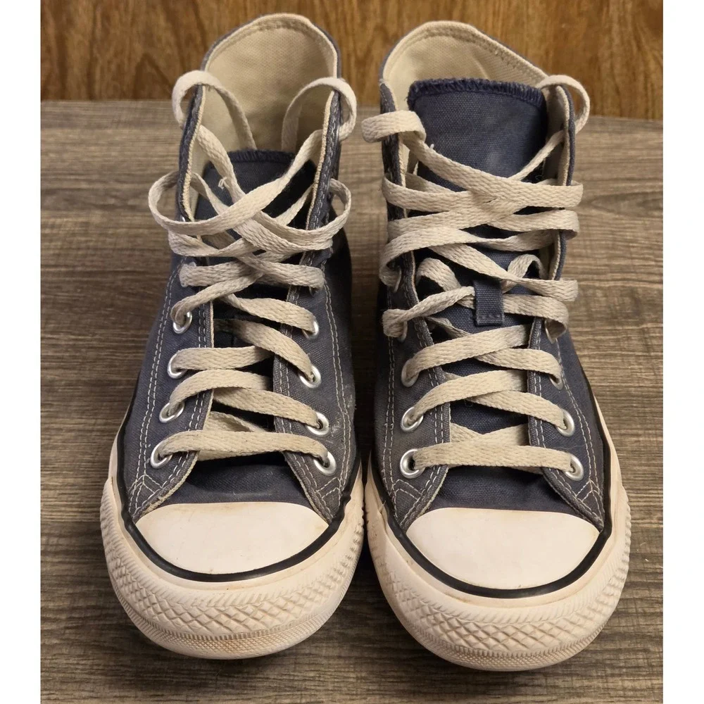 Converse High Top Shoes Sneakers Womens 8.5 Mens 6.6.5 Navy
